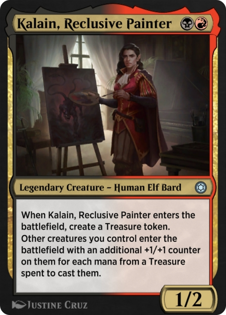 Image of Kalain, Reclusive Painter (HBG-237) - Alchemy Horizons: Baldur's Gate