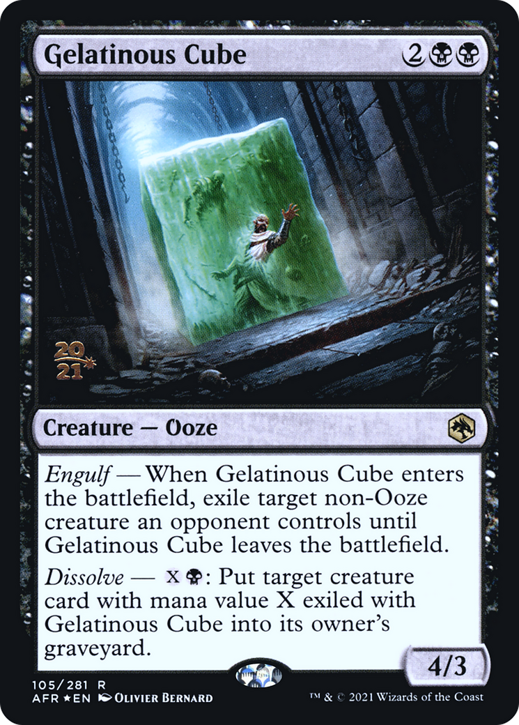 Image of Gelatinous Cube (PRE-105S) - Adventures in the Forgotten Realms Promos Foil