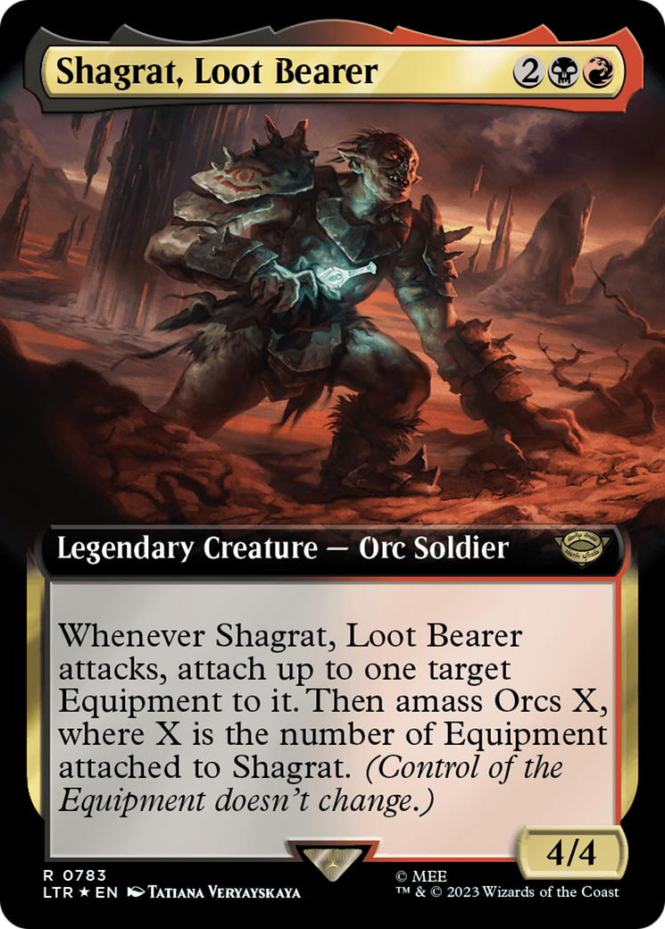 Image of Shagrat, Loot Bearer (Extended Art) (Surge Foil) (LTR-783) - The Lord of the Rings: Tales of Middle-earth: (Extended Art) Foil