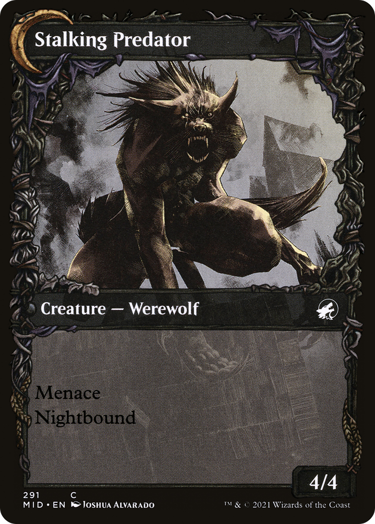 Image of Shady Traveler (Showcase) (MID-291) - Innistrad: Midnight Hunt: (Showcase, Double Faced Transform) Foil