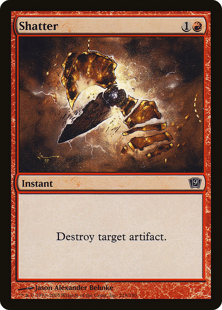 Image of Shatter (9ED-218) - 9th Edition Foil