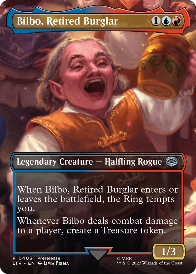 Image of Bilbo, Retired Burglar (Borderless) (LTR-403) - The Lord of the Rings: Tales of Middle-earth (Borderless) Foil