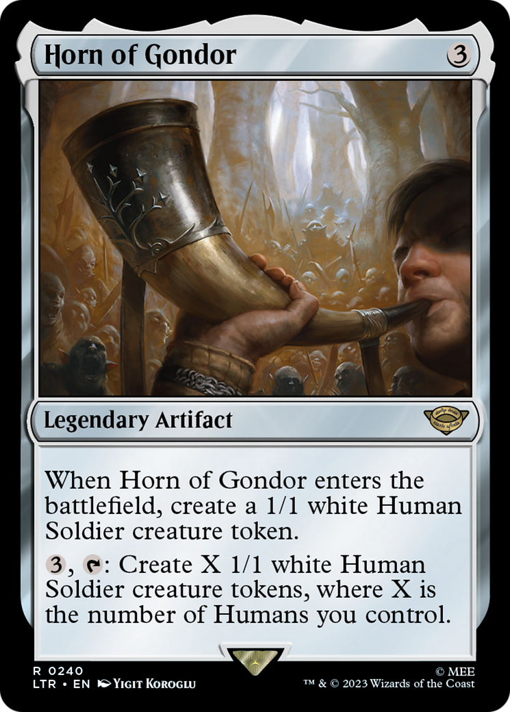Image of Horn of Gondor (LTR-240) - The Lord of the Rings: Tales of Middle-earth Foil