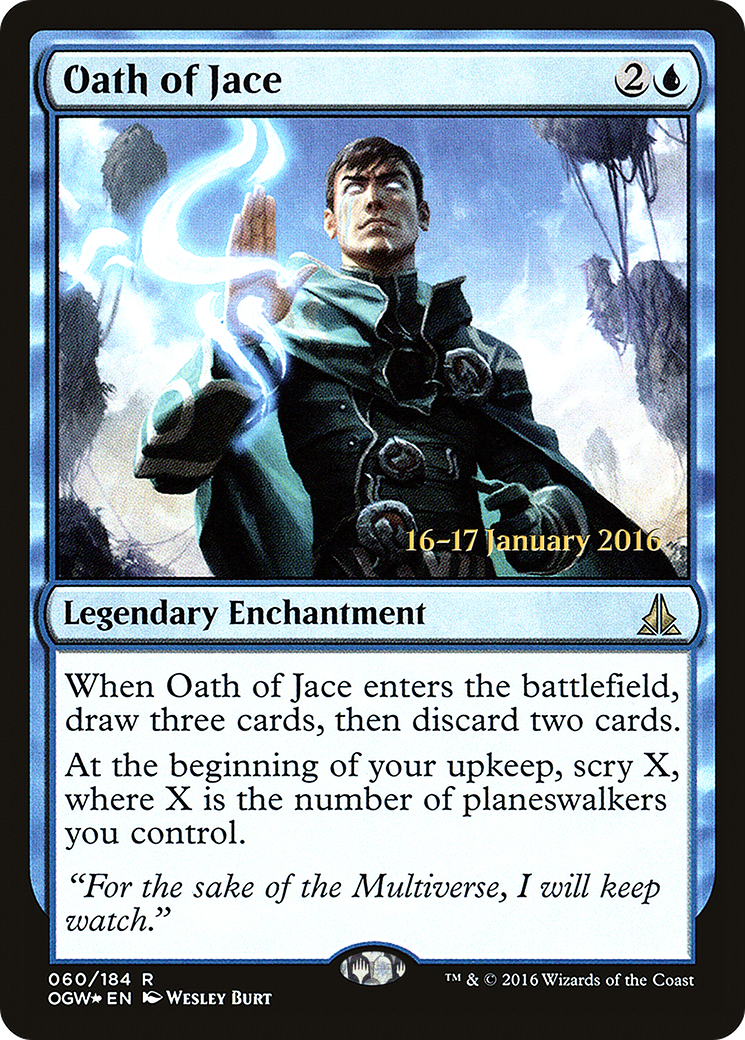 Image of Oath of Jace (PRE-60S) - Oath of the Gatewatch Promos Foil