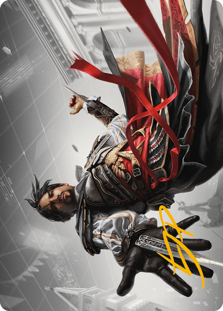 Image of Ezio Auditore da Firenze Art Card (Gold-Stamped Signature) (ASACR-013) - Assassin's Creed Art Series (Borderless)