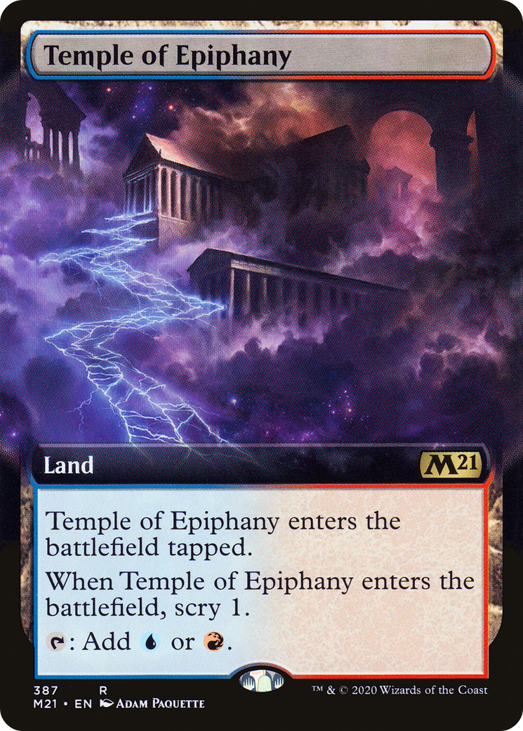 Image of Temple of Epiphany (Extended Art) (M21-387) - Core Set 2021: (Extended Art)