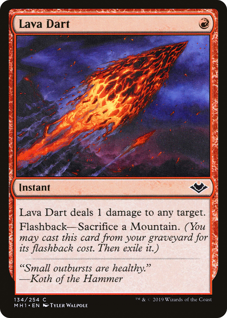 Image of Lava Dart (MH1-134) - Modern Horizons Foil