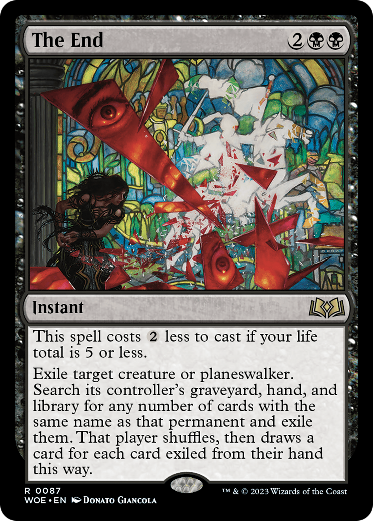 Image of The End (WOE-087) - Wilds of Eldraine Foil