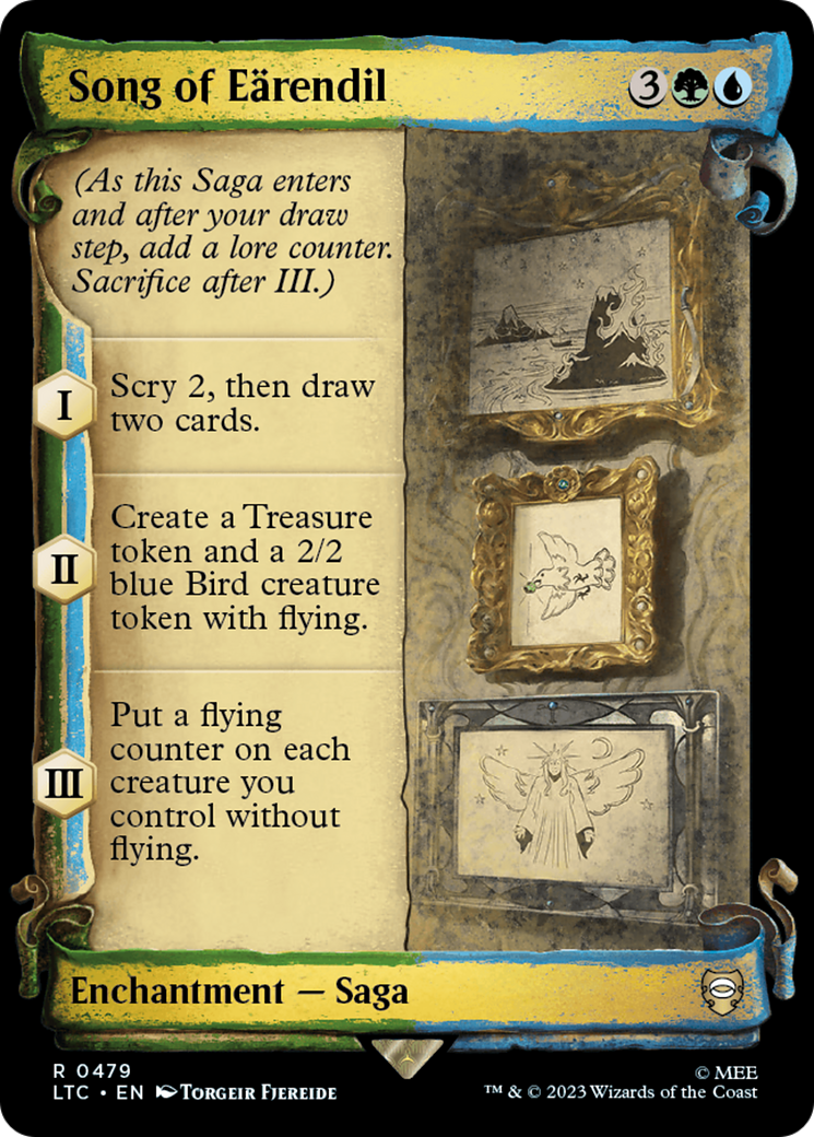 Image of Song of Earendil (Showcase Scrolls) (LTC-479) - Tales of Middle-earth Commander: (Showcase) Foil