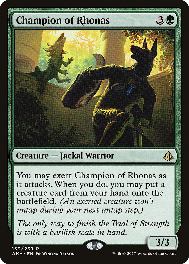 Image of Champion of Rhonas (AKH-159) - Amonkhet Foil