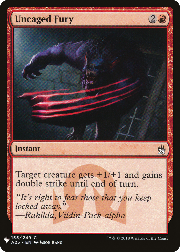 Image of Uncaged Fury (LIST-A25-155) - The List