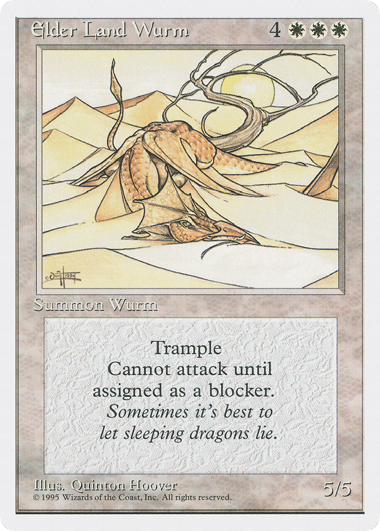 Image of Elder Land Wurm (4ED-) - Fourth Edition