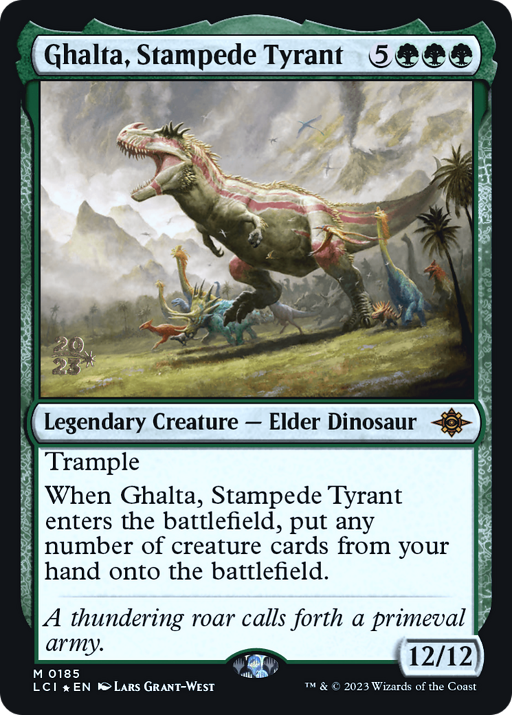Image of Ghalta, Stampede Tyrant (PRE-185) - The Lost Caverns of Ixalan Promos Foil