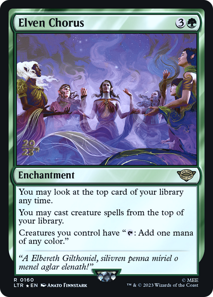Image of Elven Chorus (PRE-160) - Tales of Middle-earth Promos Foil