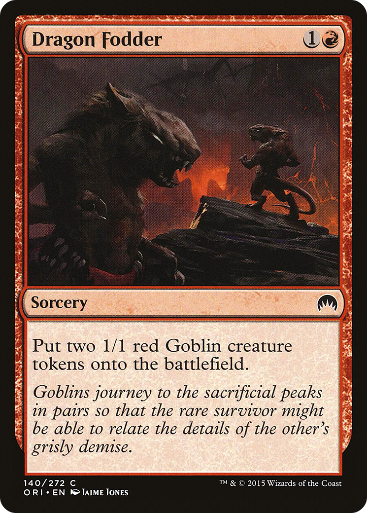 Image of Dragon Fodder (ORI-140) - Magic Origins Foil