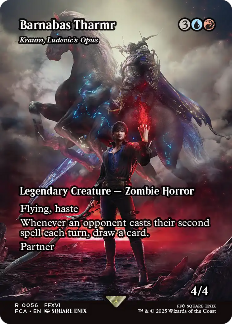 Image of Barnabas Tharmr - Kraum, Ludevic's Opus (Showcase) (FCA-056) - FINAL FANTASY: Through the Ages / Barnabas Tharmr (Borderless) Foil