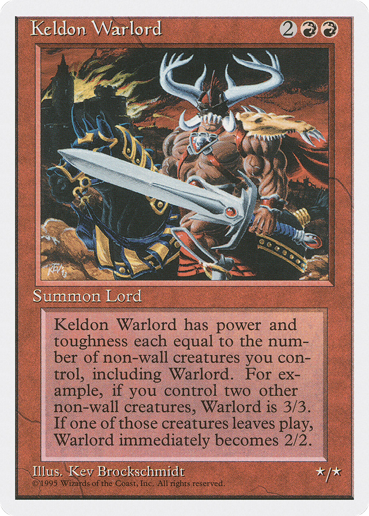 Image of Keldon Warlord (4ED-) - Fourth Edition