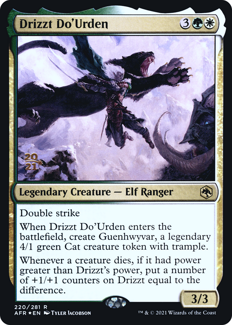 Image of Drizzt Do'Urden (PRE-220S) - Adventures in the Forgotten Realms Promos Foil