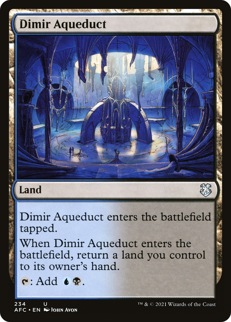 Image of Dimir Aqueduct (AFC-234) - Forgotten Realms Commander