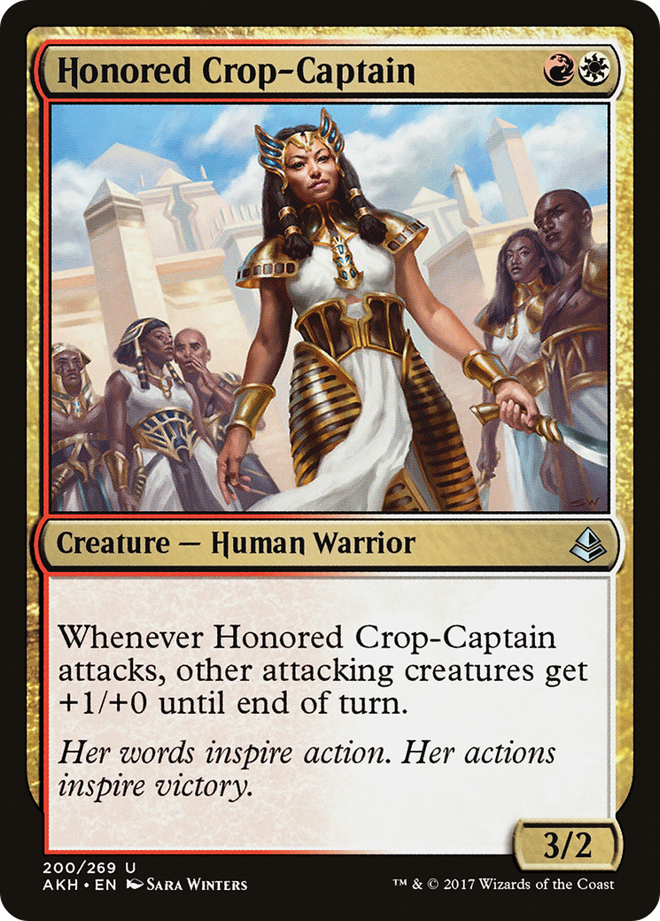 Image of Honored Crop-Captain (AKH-200) - Amonkhet Foil