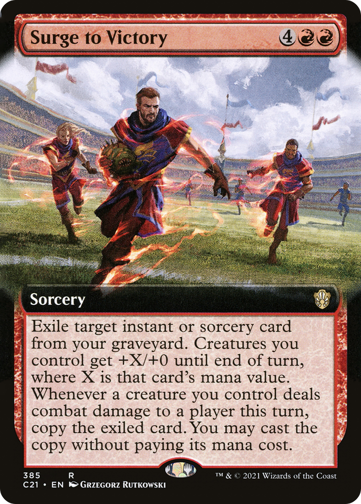 Image of Surge to Victory (Extended Art) (C21-385) - Commander 2021: (Extended Art)