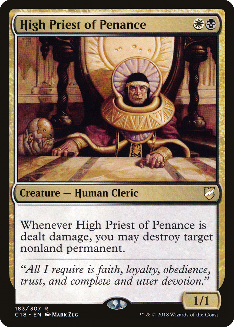Image of High Priest of Penance (C18-183) - Commander 2018