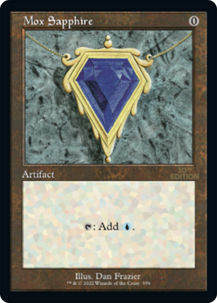 Image of Mox Sapphire (Retro Frame) (30A-559) - 30th Anniversary Edition