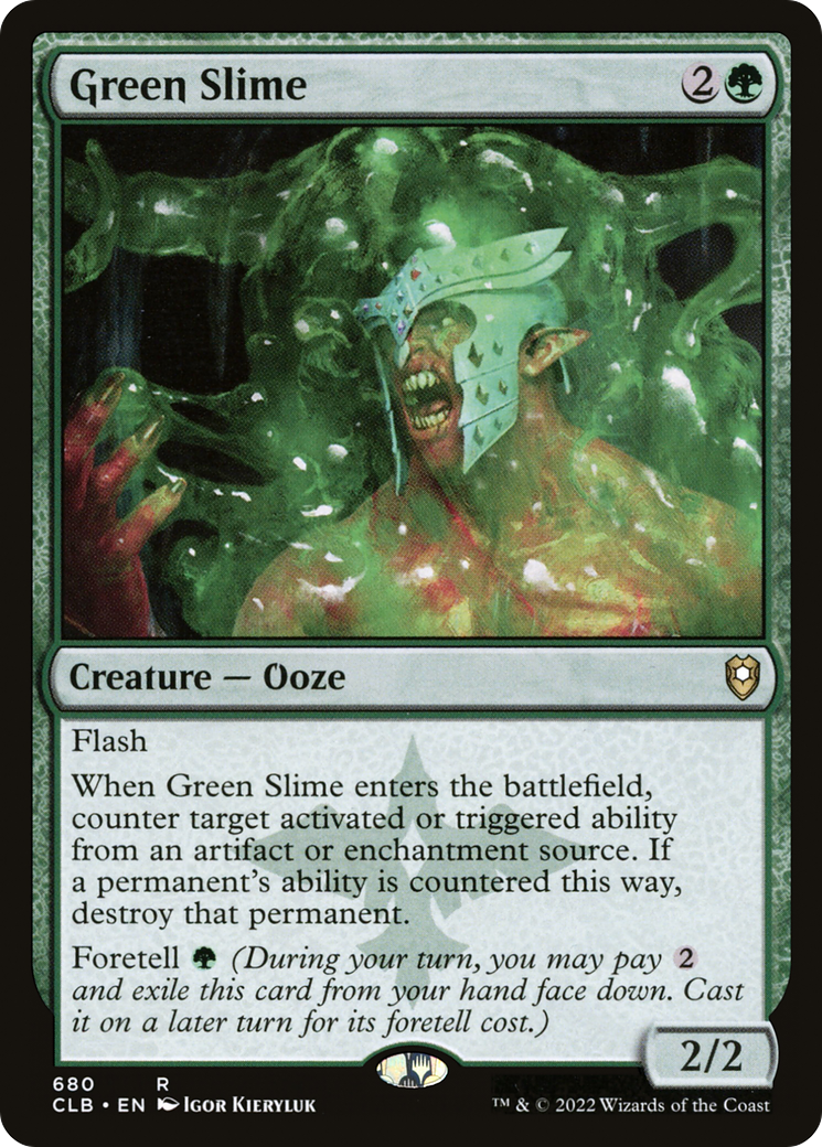 Image of Green Slime (CLB-680) - Commander Legends: Battle for Baldur's Gate