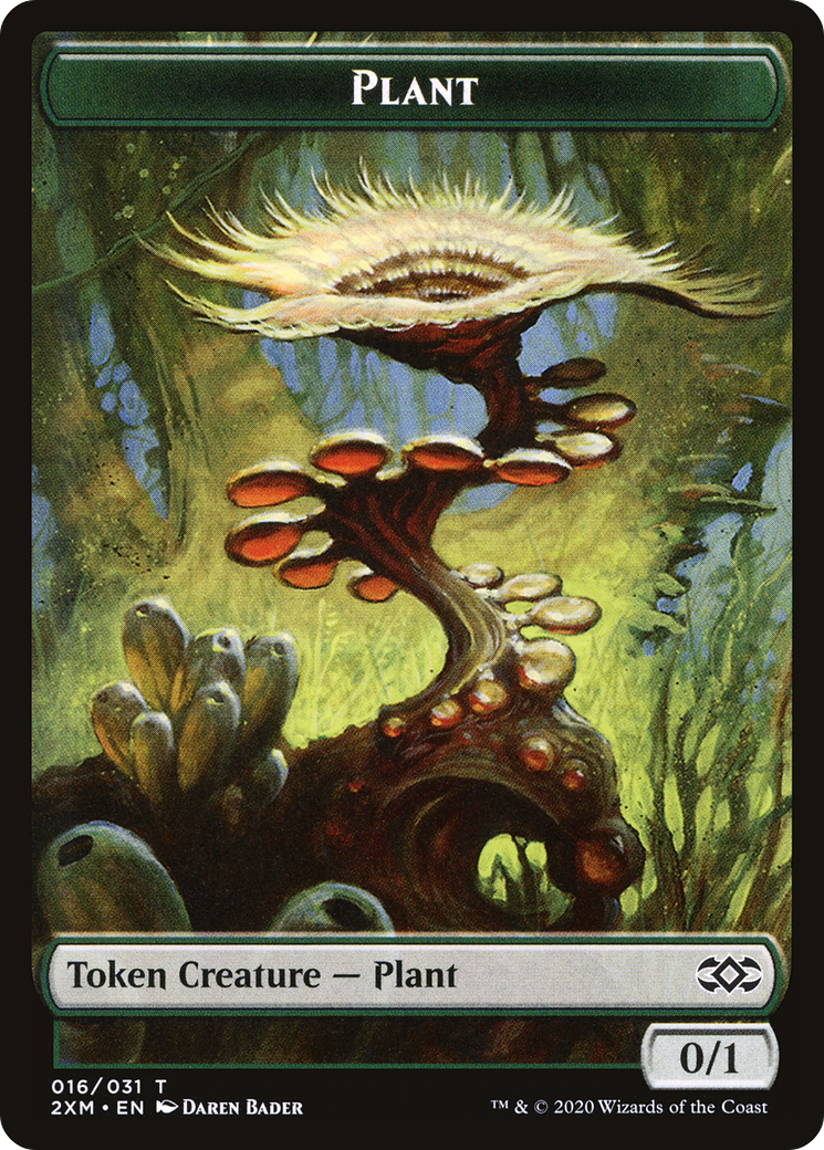 Image of Plant (T2XM-016) - Double Masters Tokens Foil