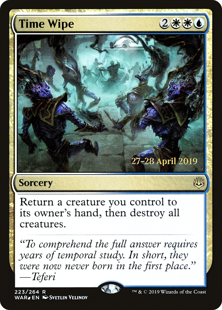 Image of Time Wipe (PRE-223S) - War of the Spark Promos Foil