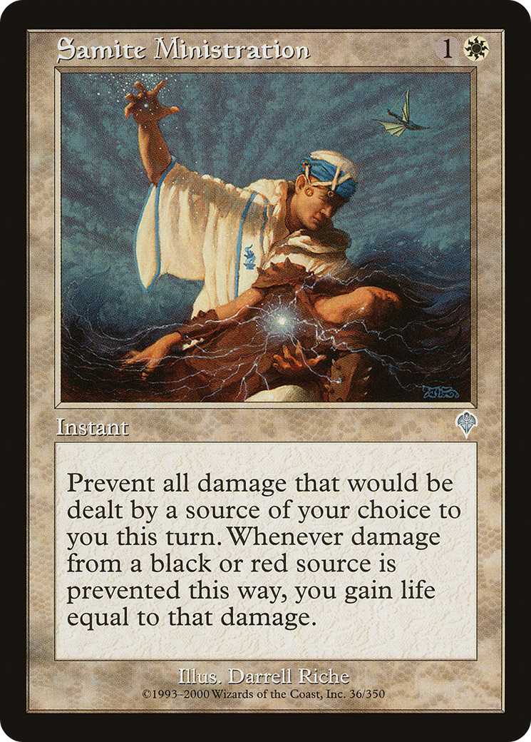 Image of Samite Ministration (INV-036) - Invasion Foil