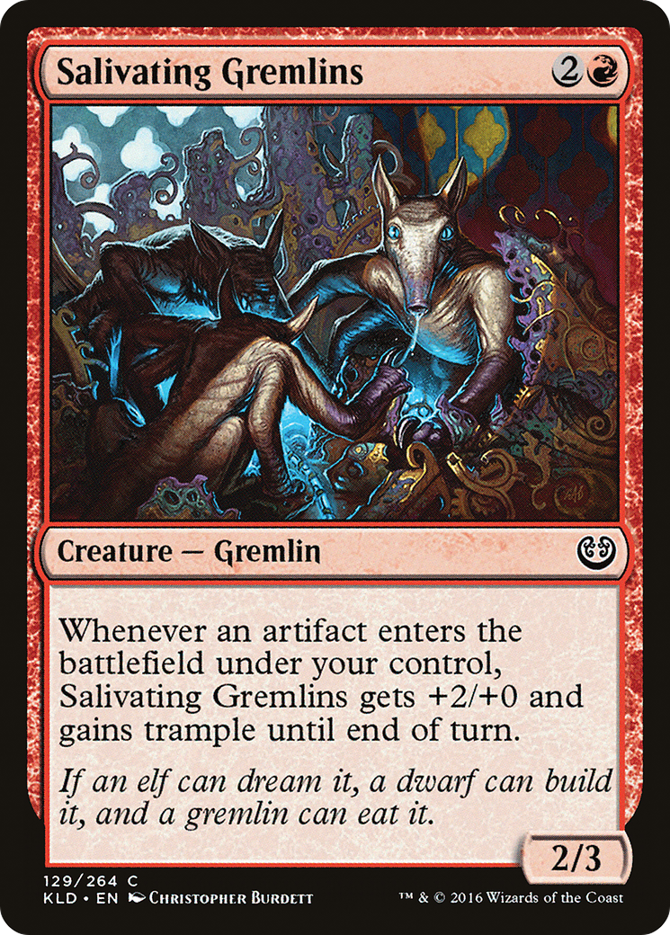 Image of Salivating Gremlins (KLD-129) - Kaladesh Foil