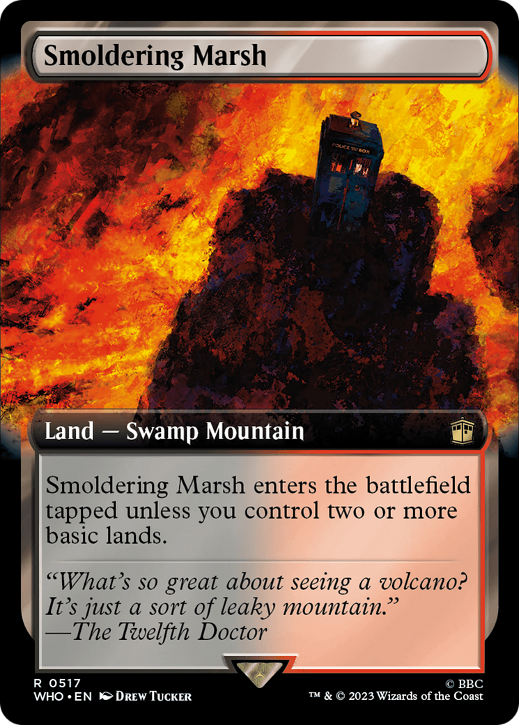 Image of Smoldering Marsh (Extended Art) (WHO-517) - Doctor Who: (Extended Art) Foil