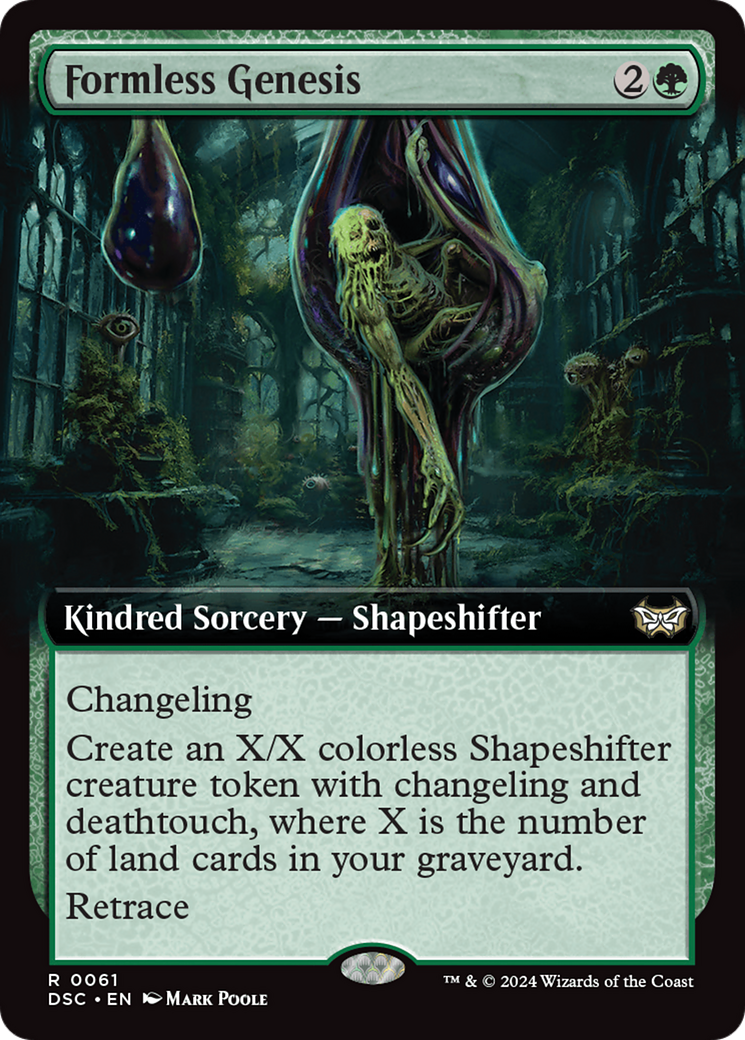 Image of Formless Genesis (Extended Art) (DSC-061) - Duskmourn: House of Horror Commander: (Extended Art)
