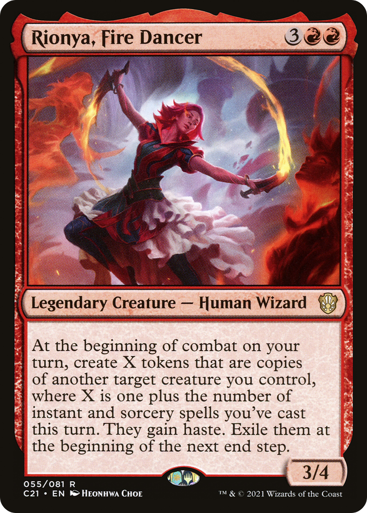 Image of Rionya, Fire Dancer (C21-055) - Commander 2021