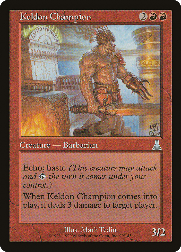 Image of Keldon Champion (UDS-090) - Urza's Destiny Foil
