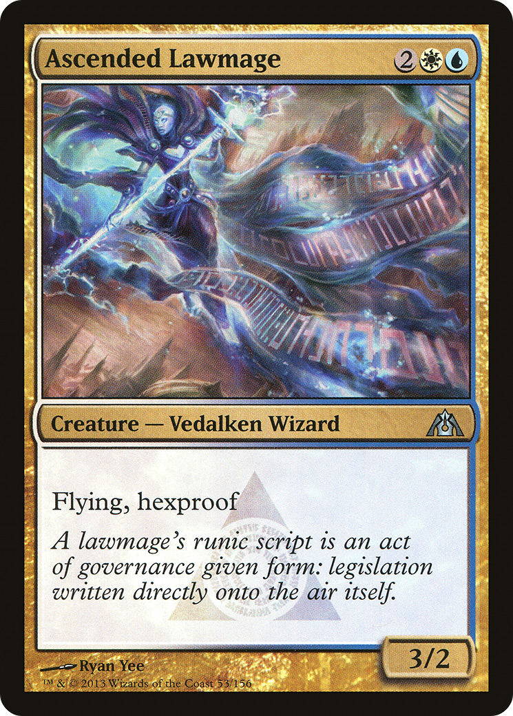 Image of Ascended Lawmage (DGM-053) - Dragon's Maze Foil
