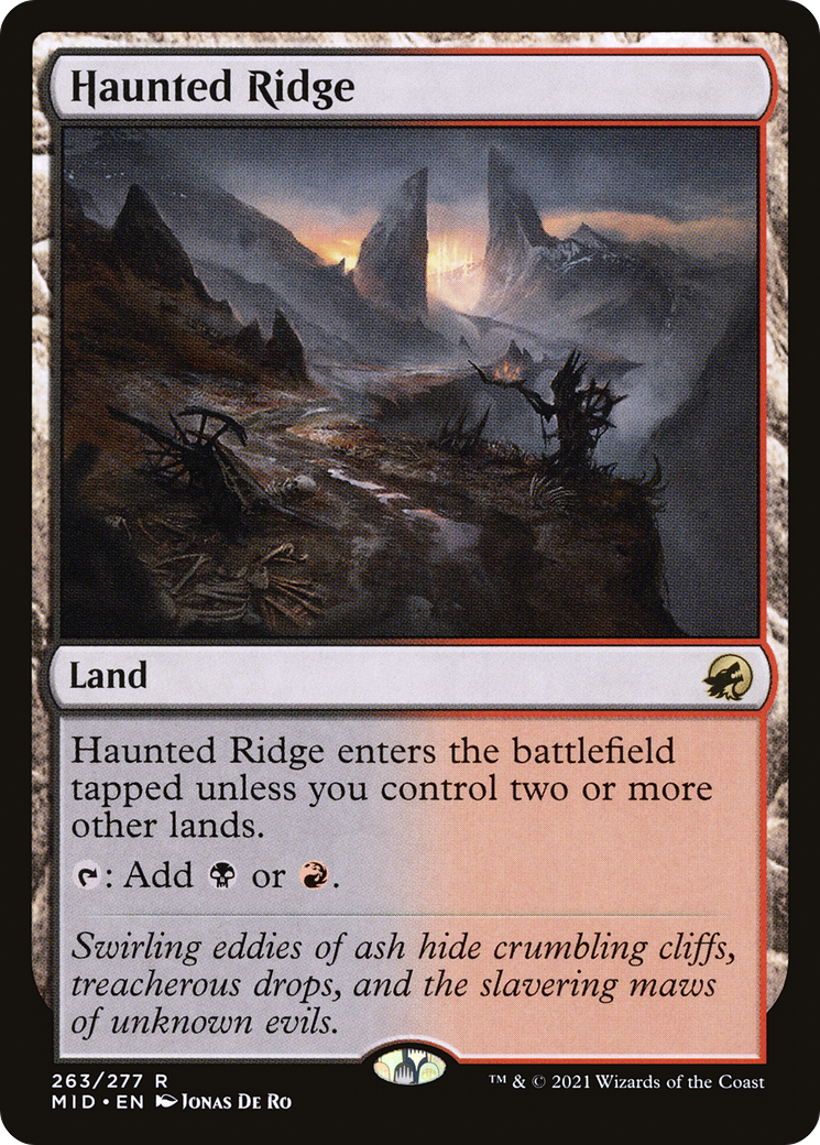 Image of Haunted Ridge (MID-263) - Innistrad: Midnight Hunt Foil
