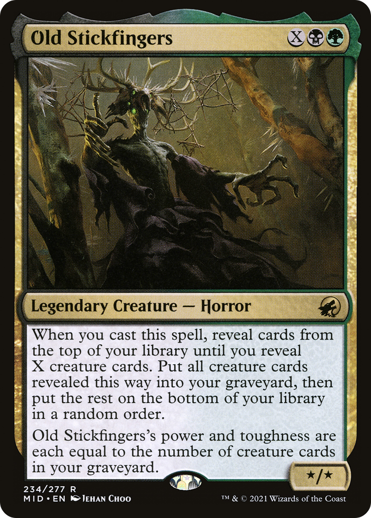 Image of Old Stickfingers (MID-234) - Innistrad: Midnight Hunt Foil