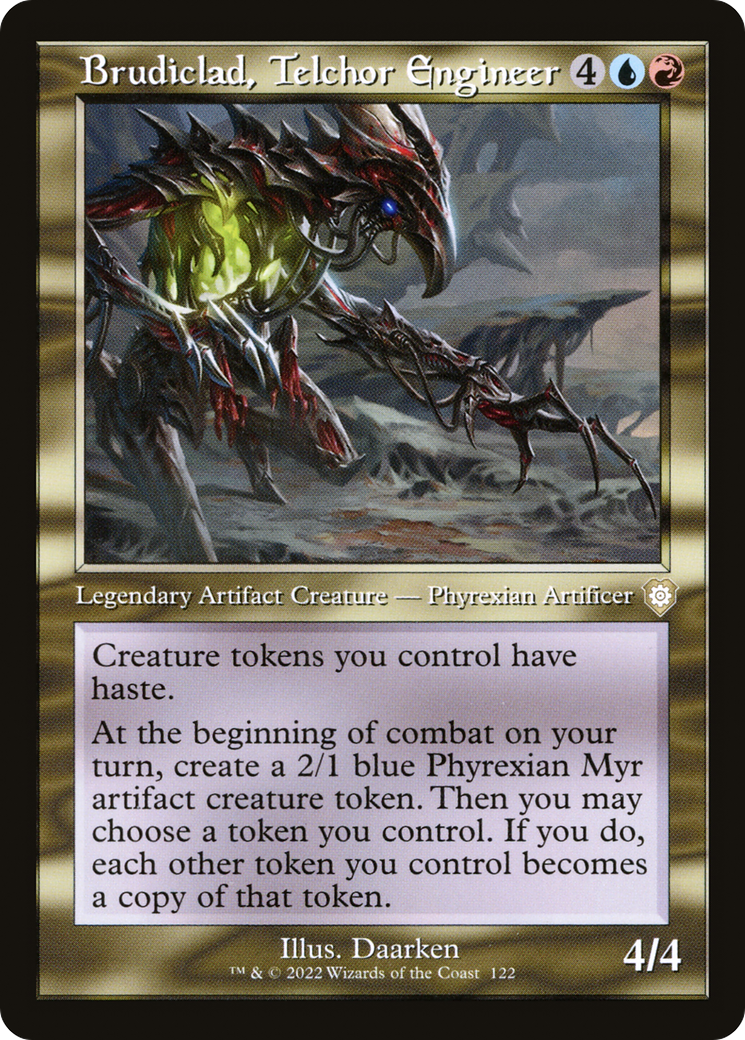 Image of Brudiclad, Telchor Engineer (Retro Frame) (BRC-122) - The Brothers' War Commander