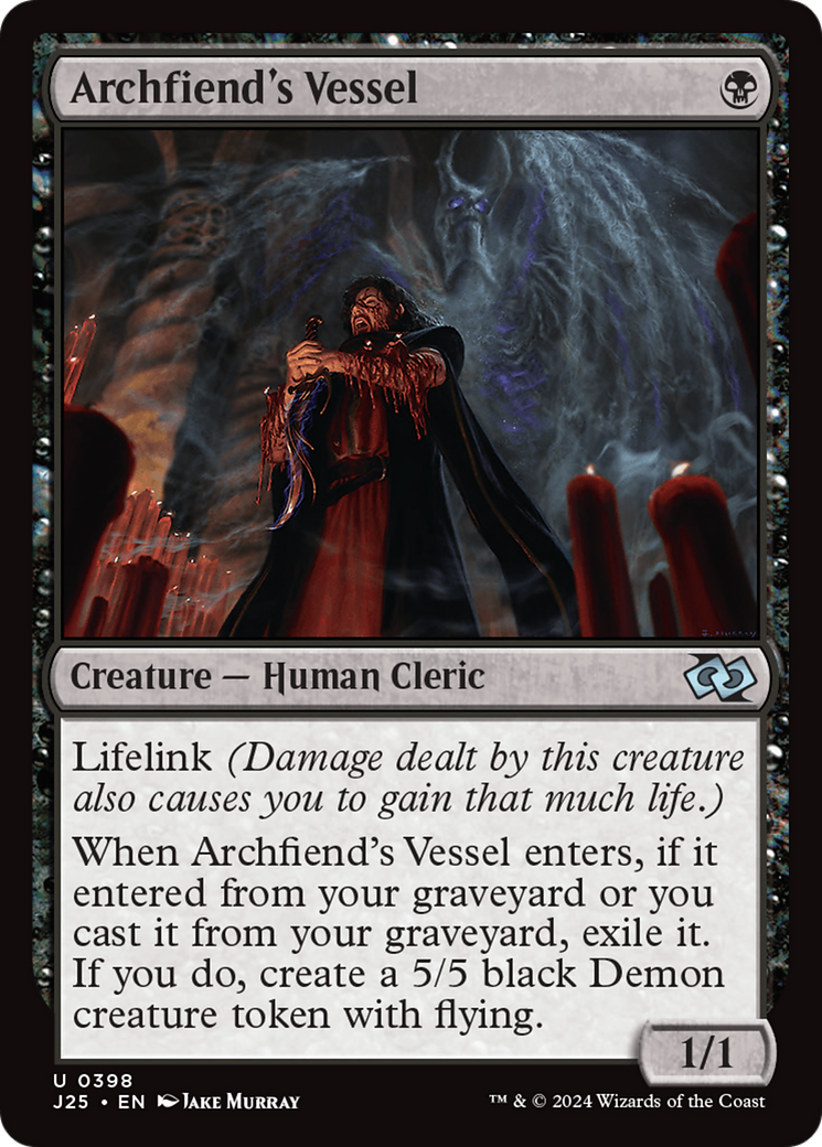 Image of Archfiend's Vessel (J25-398) - Foundations Jumpstart