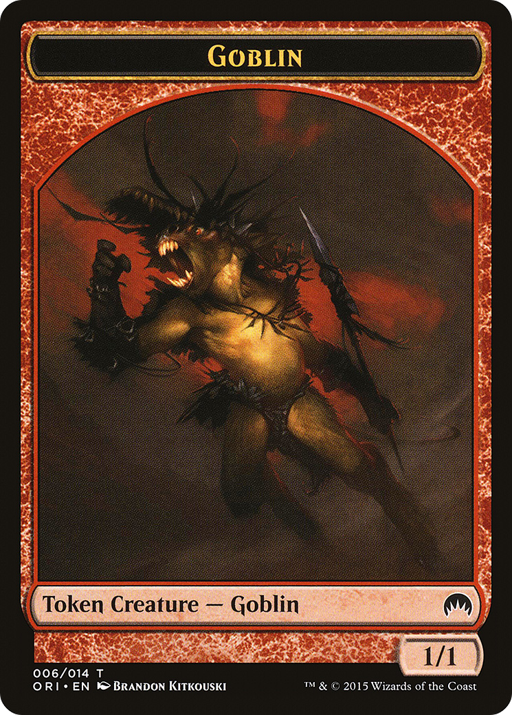 Image of Goblin Token (ORI-006) - Magic Origins Tokens