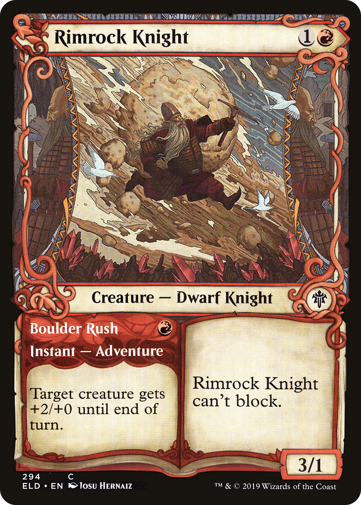 Image of Rimrock Knight (Showcase) (ELD-294) - Throne of Eldraine: (Showcase) Foil