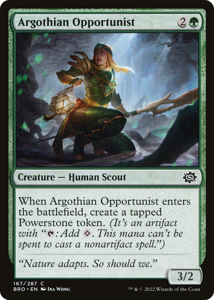 Image of Argothian Opportunist (BRO-167) - The Brothers' War Foil