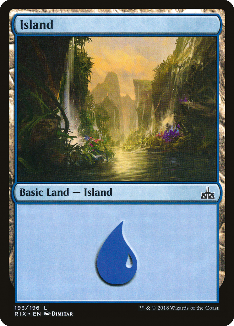 Image of Island (RIX-193) - Rivals of Ixalan Foil