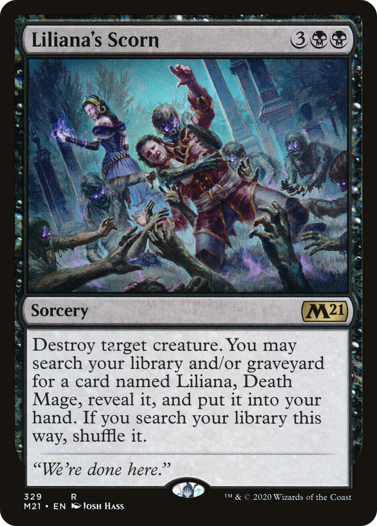 Image of Liliana's Scorn (M21-329) - Core Set 2021