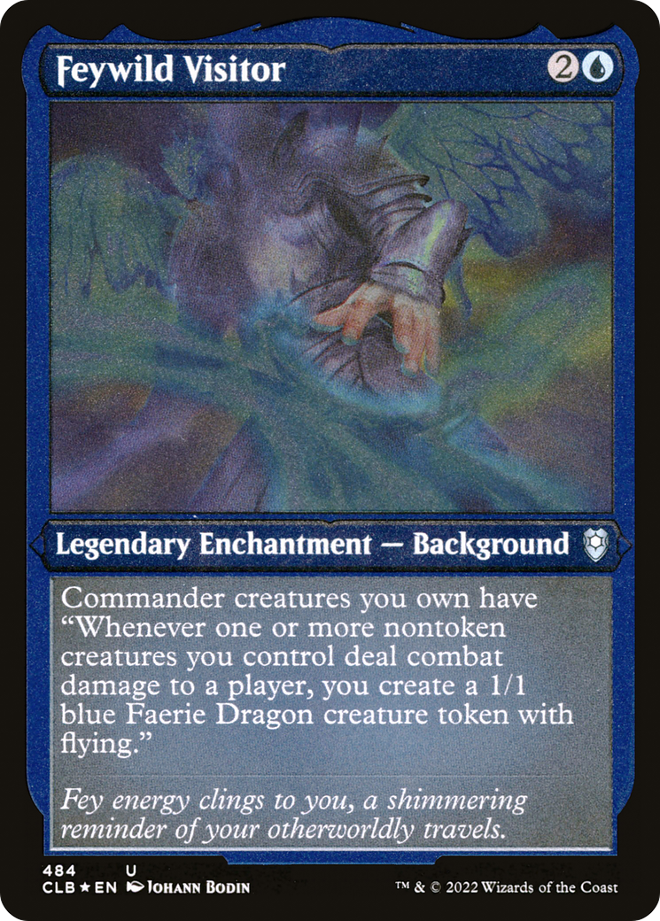 Image of Feywild Visitor (CLB-484) - Commander Legends: Battle for Baldur's Gate Etched Foil