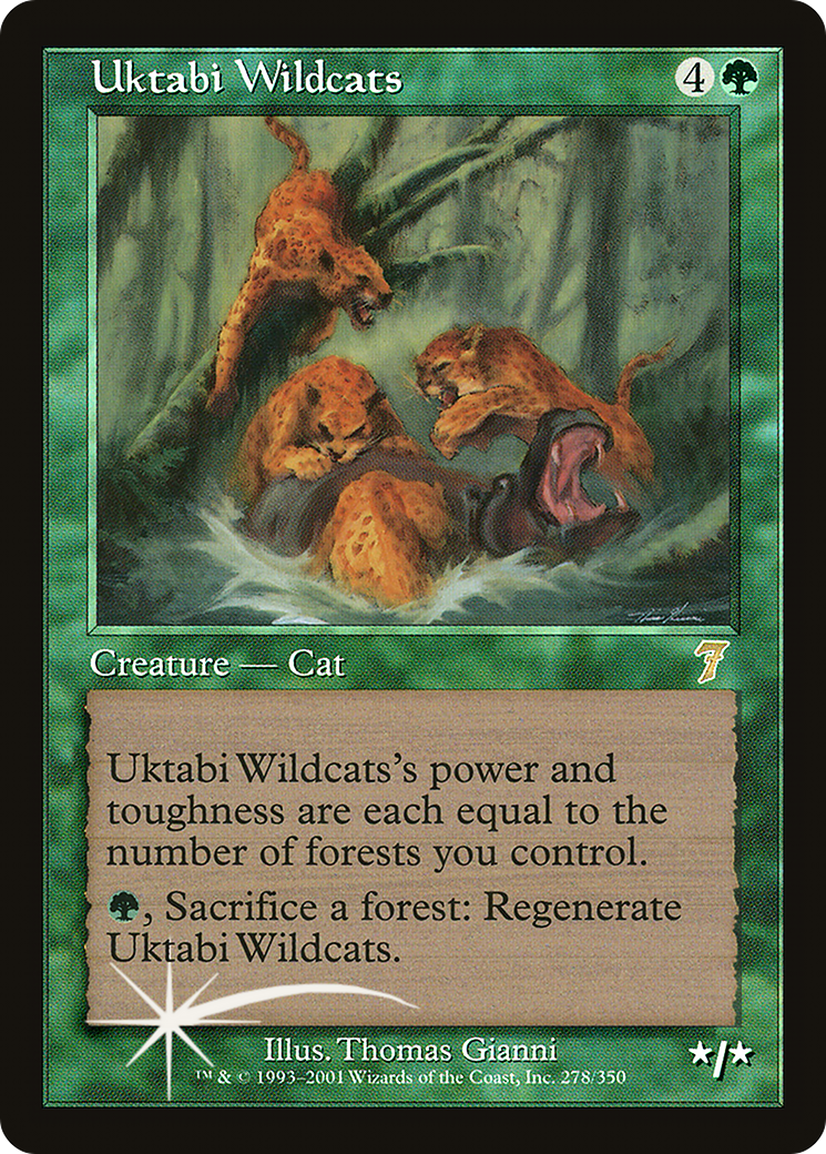 Image of Uktabi Wildcats (7ED-278) - 7th Edition Foil