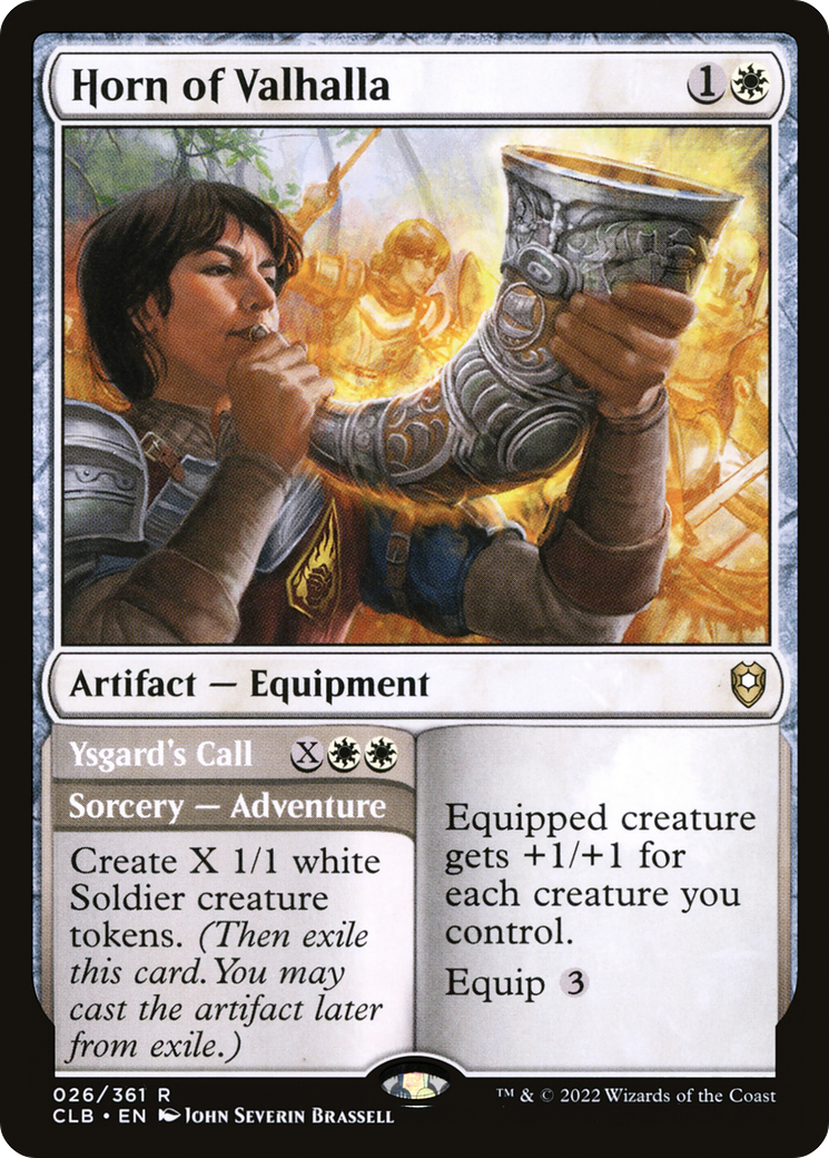 Image of Horn of Valhalla (CLB-026) - Commander Legends: Battle for Baldur's Gate Foil
