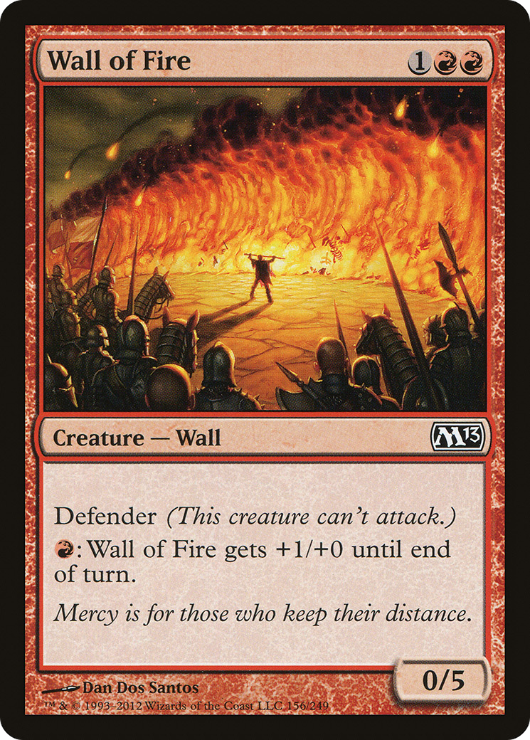Image of Wall of Fire (M13-156) - Magic 2013